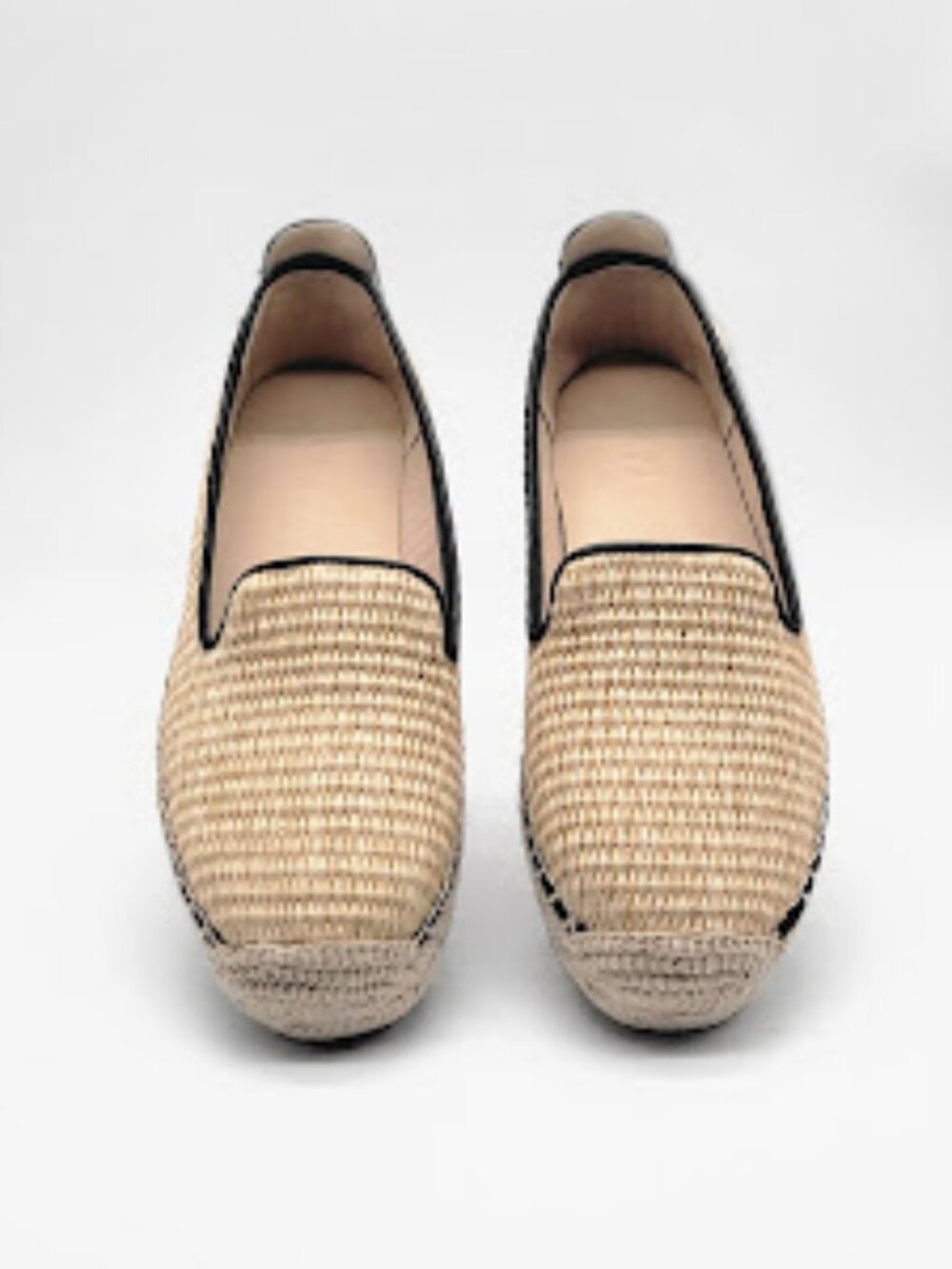 DKNY Mallandra Espadrille Flats Women's 7.5 Natural Raffia Slip On Shoes NWOB - Picture 2 of 8